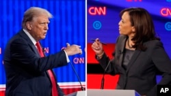 Ông Donald Trump và bà Kamala Harris.