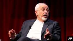 Ngoại trưởng Iran Javad Zarif diễn thuyết tại Đại học New York.