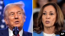 Ông Donald Trump và bà Kamala Harris.